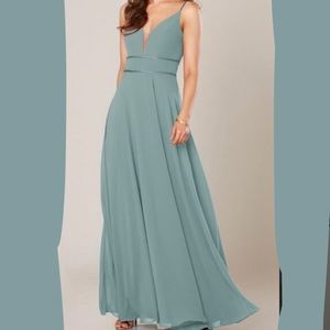 sorella vita bridesmaid dress size 10 eucalyptus